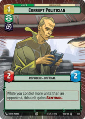 Corrupt Politician (Hyperspace Foil) - SEC-835 - Secrets of Power