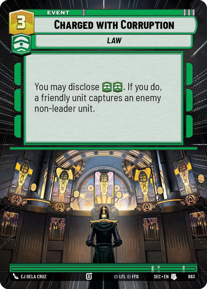 Charged with Corruption (Hyperspace Foil) - SEC-883 - Secrets of Power