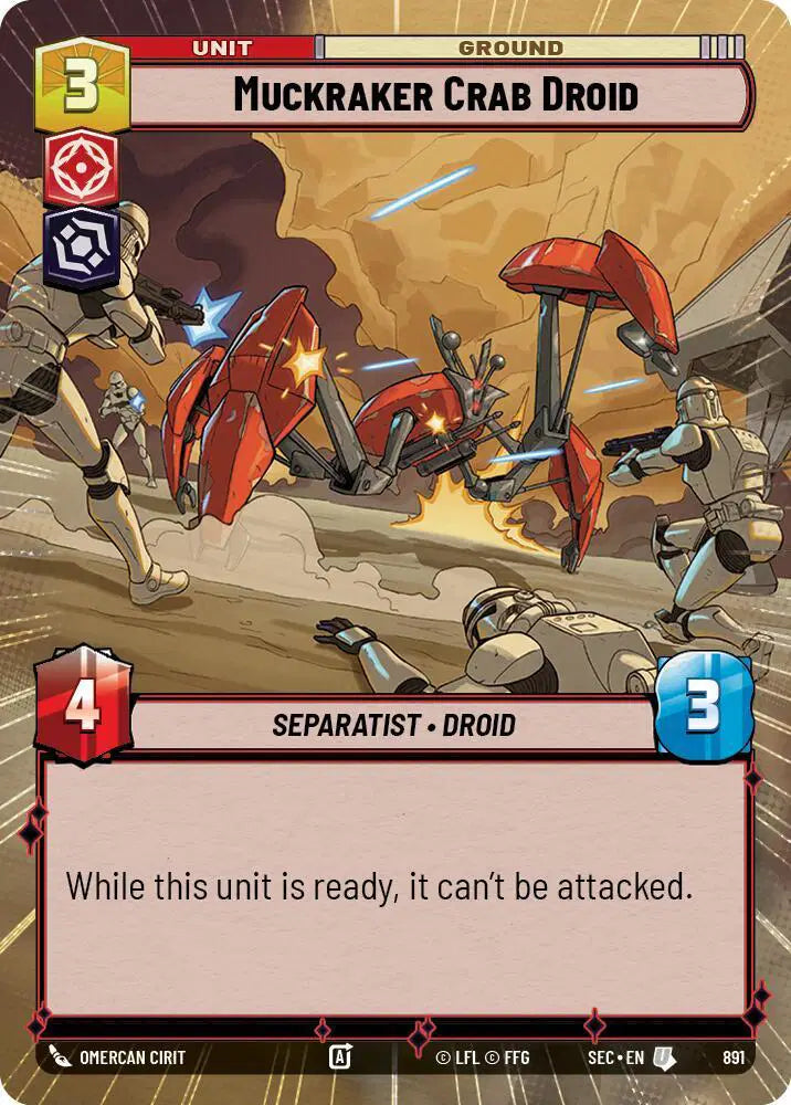 Muckraker Crab Droid (Hyperspace Foil) - SEC-891 - Secrets of Power