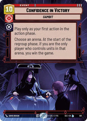 Confidence in Victory (Hyperspace Foil) - SEC-901 - Secrets of Power