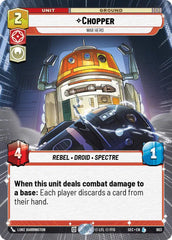 Chopper - War Hero (Hyperspace Foil) - SEC-903 - Secrets of Power