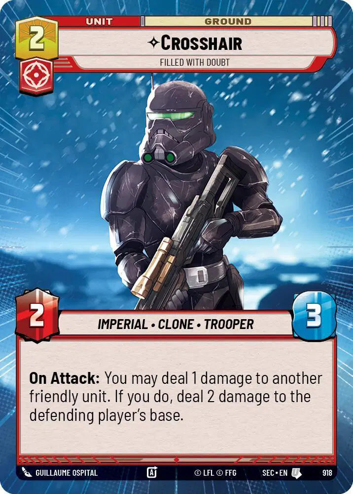 Crosshair - Filled With Doubt (Hyperspace Foil) - SEC-918 - Secrets of Power