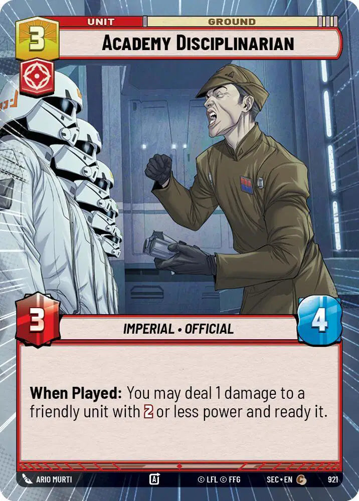 Academy Disciplinarian (Hyperspace Foil) - SEC-921 - Secrets of Power