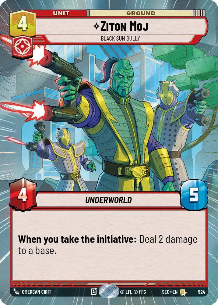 Ziton Moj - Black Sun Bully (Hyperspace Foil) - SEC-924 - Secrets of Power