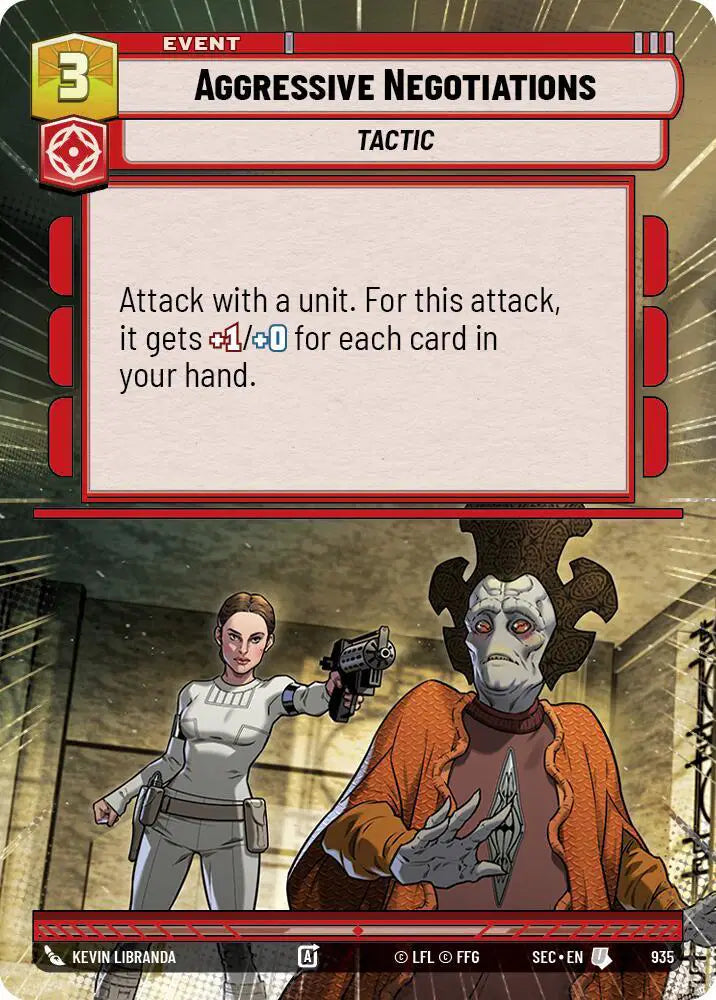 Aggressive Negotiations (Hyperspace Foil) - SEC-935 - Secrets of Power