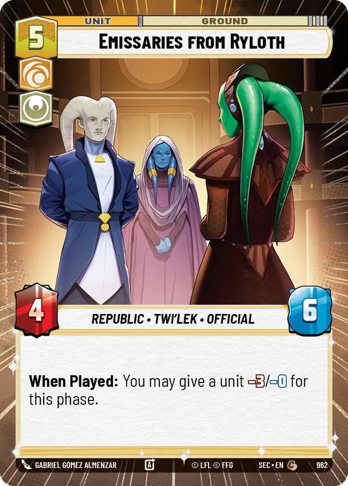 Emissaries from Ryloth (Hyperspace Foil) - SEC-962 - Secrets of Power