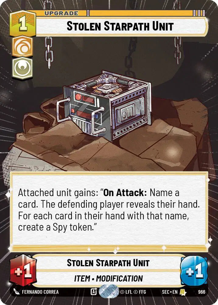 Stolen Starpath Unit (Hyperspace Foil) - SEC-966 - Secrets of Power