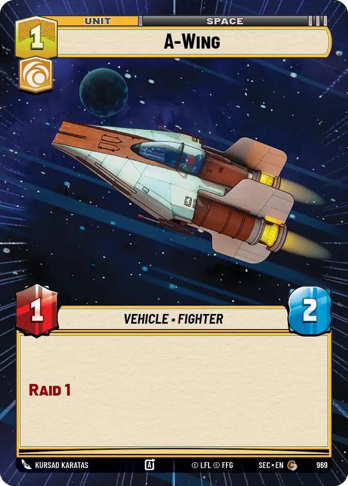 A-Wing (Hyperspace Foil) - SEC-969 - Secrets of Power