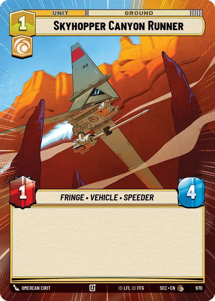 Skyhopper Canyon Runner (Hyperspace Foil) - SEC-970 - Secrets of Power