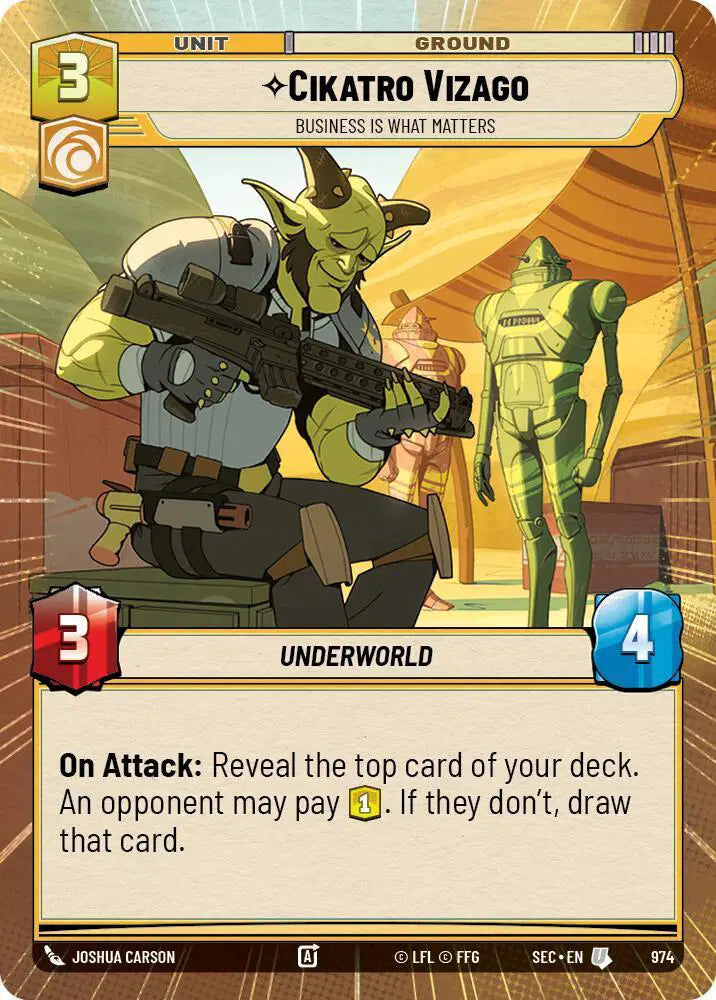 Cikatro Vizago - Business is What Matters (Hyperspace Foil) - SEC-974 - Secrets of Power