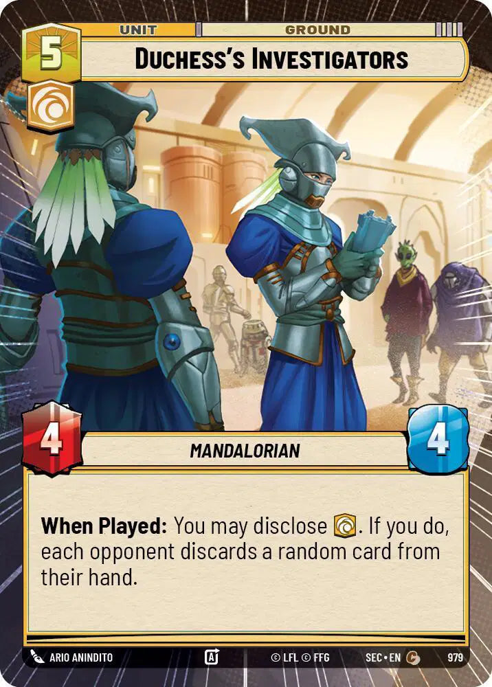 Duchess's Investigators (Hyperspace Foil) - SEC-979 - Secrets of Power