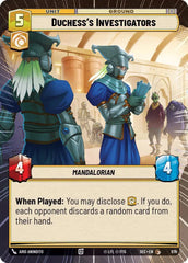 Duchess's Investigators (Hyperspace Foil) - SEC-979 - Secrets of Power
