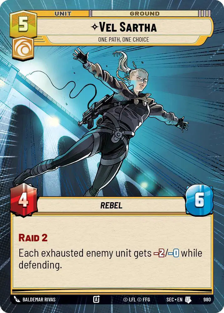 Vel Sartha - One Path, One Choice (Hyperspace Foil) - SEC-980 - Secrets of Power