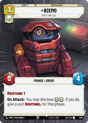 B2EMO - That's Two Lies (Hyperspace Foil) - SEC-1004 - Secrets of Power