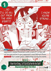 I Know You're Strong... So I'll Go All Out from the Very Start!!! (3rd Anniversary Treasure Campaign Pack) - OP13-040 - One Piece Promotion Cards