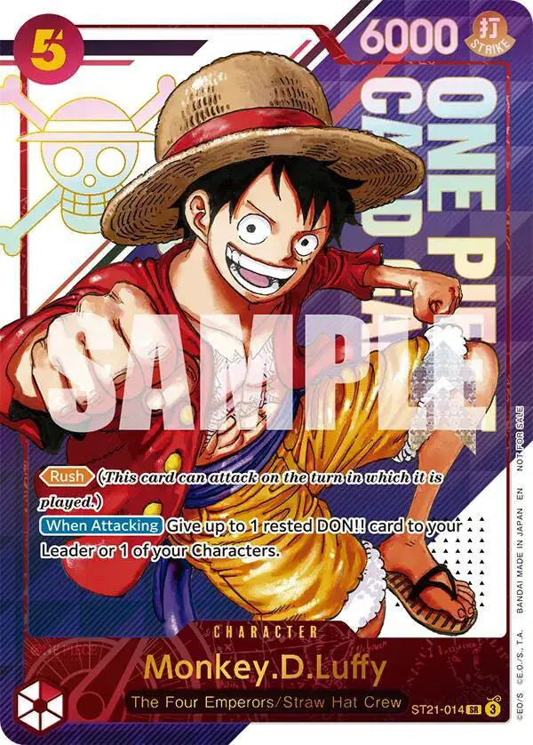 Monkey.D.Luffy - ST21-014 (3rd Anniversary Treasure Campaign Pack) - ST21-014 - One Piece Promotion Cards