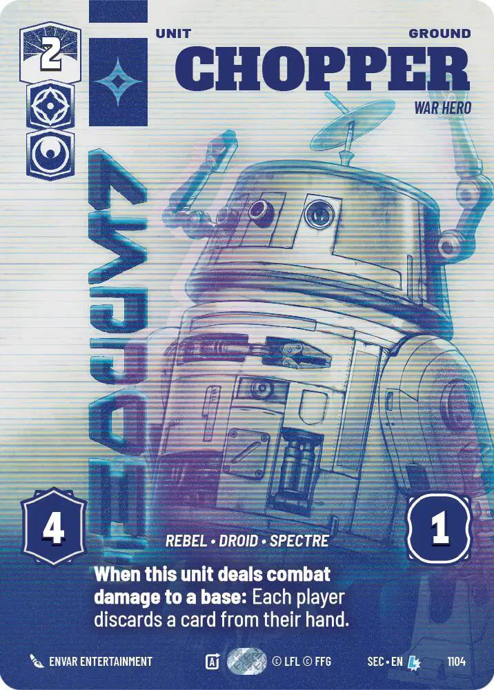 Chopper - War Hero (Prestige Foil) - SEC-1104 - Secrets of Power