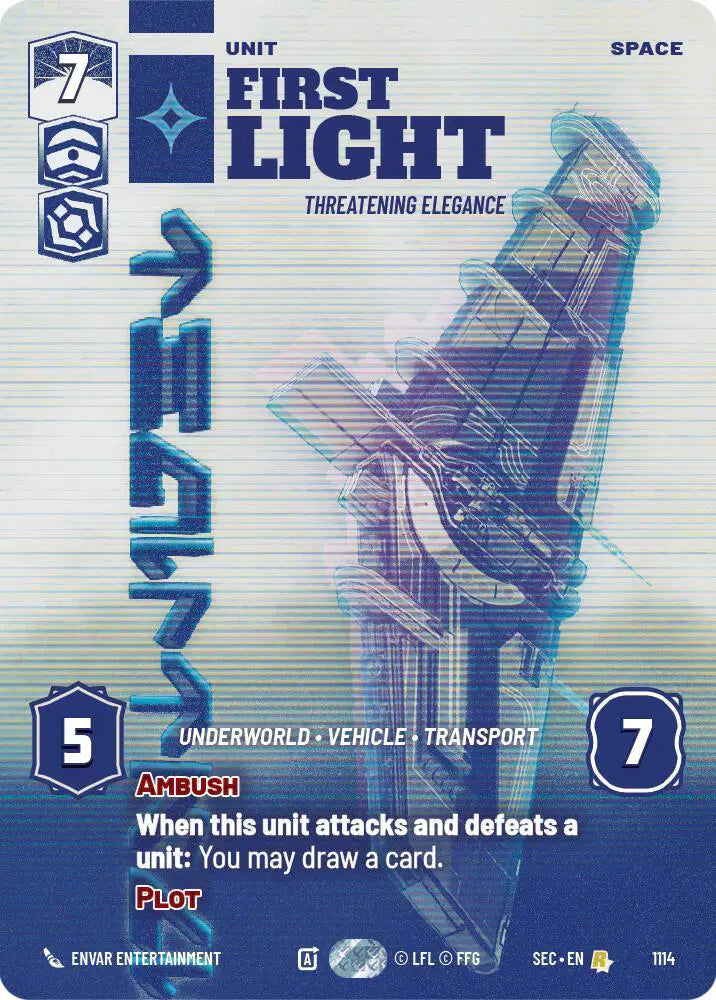 First Light - Threatening Elegance (Prestige Foil) - SEC-1114 - Secrets of Power