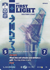 First Light - Threatening Elegance (Prestige Foil) - SEC-1114 - Secrets of Power
