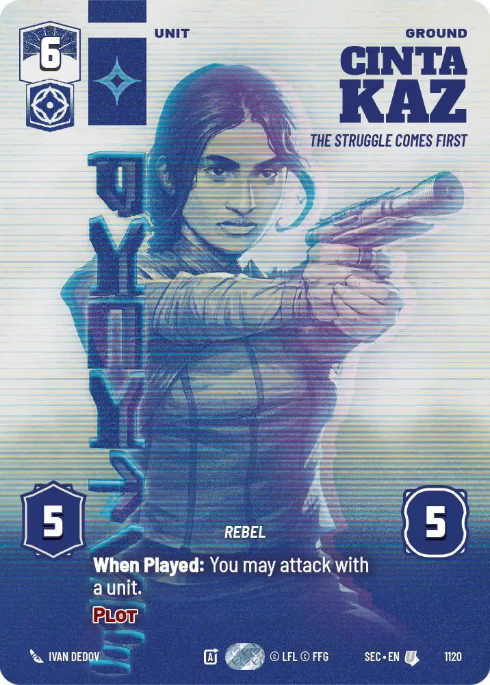 Cinta Kaz - The Struggle Comes First (Prestige Foil) - SEC-1120 - Secrets of Power