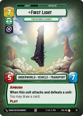 First Light - Threatening Elegance - SSP-25_1 - Store Showdown Promos