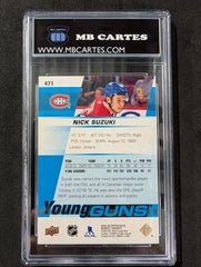 2019-20 Upper Deck #471 Nick Suzuki YG - Gradée 9