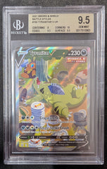 2021 Sword & Shield #155 Tyranitar V Alt Art BGS 9.5