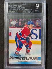 2019-20 Upper Deck #471 Nick Suzuki YG - Gradée 9