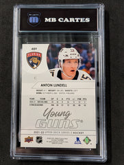 2021-22 Upper Deck #489 Anton Lundell YG - Gradée 9.5