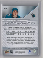 2024-25 Young Guns Macklin Celebrini Rookie San Jose Sharks #451