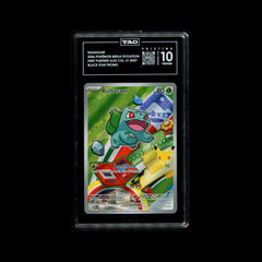 Pokemon First Partner Collection Bulbasaur Black Star TAG 10 PRISTINE (990)