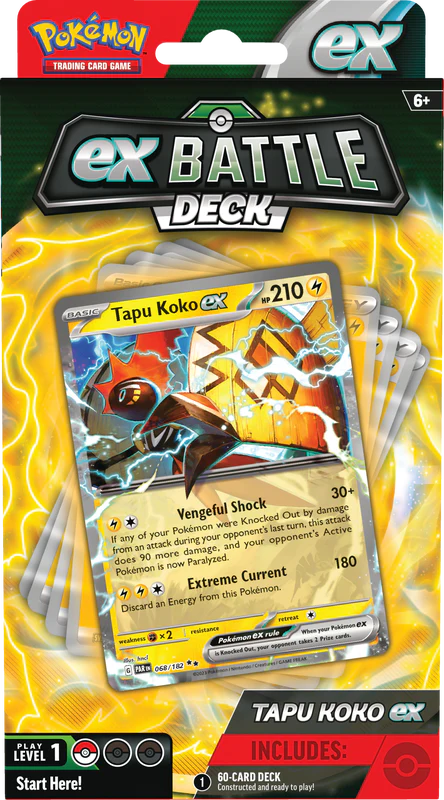 Pokemon Tapu Koko/Iron Leaves ex League Battle Deck Display