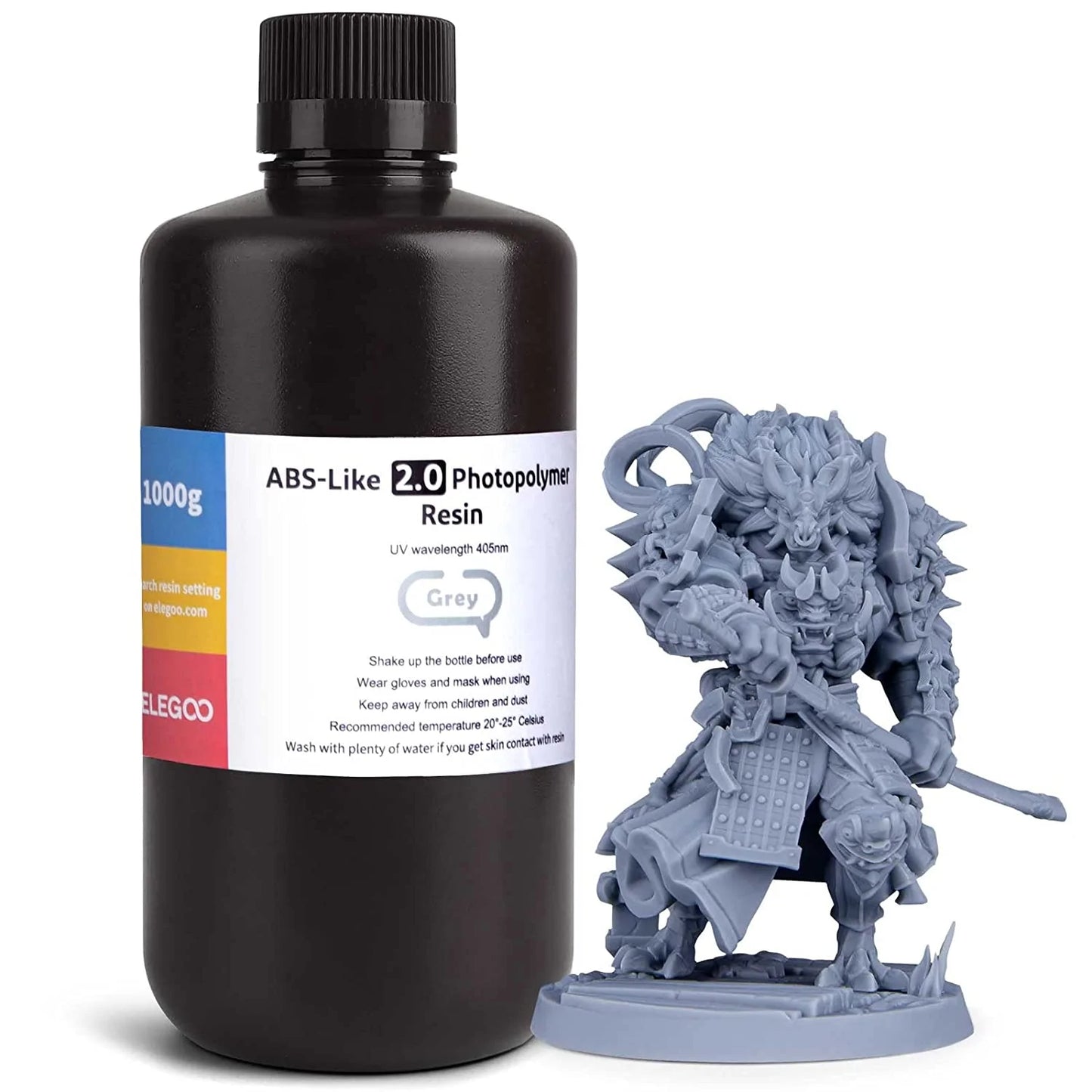 ELEGOO ABS-like Photopolymer Resin V2.0 Gray 1KG