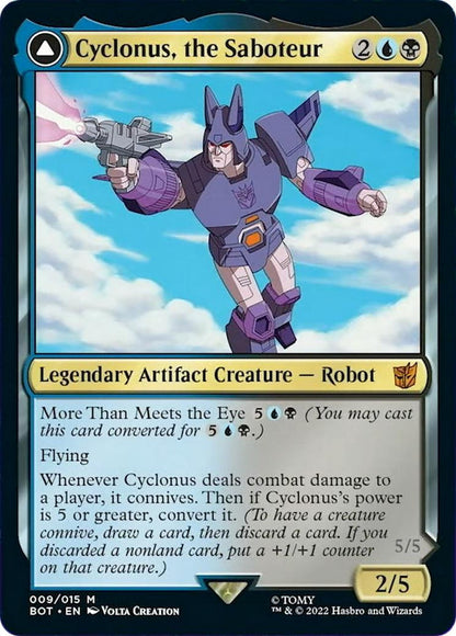 Cyclonus, the Saboteur // Cyclonus, Cybertronian Fighter - NM