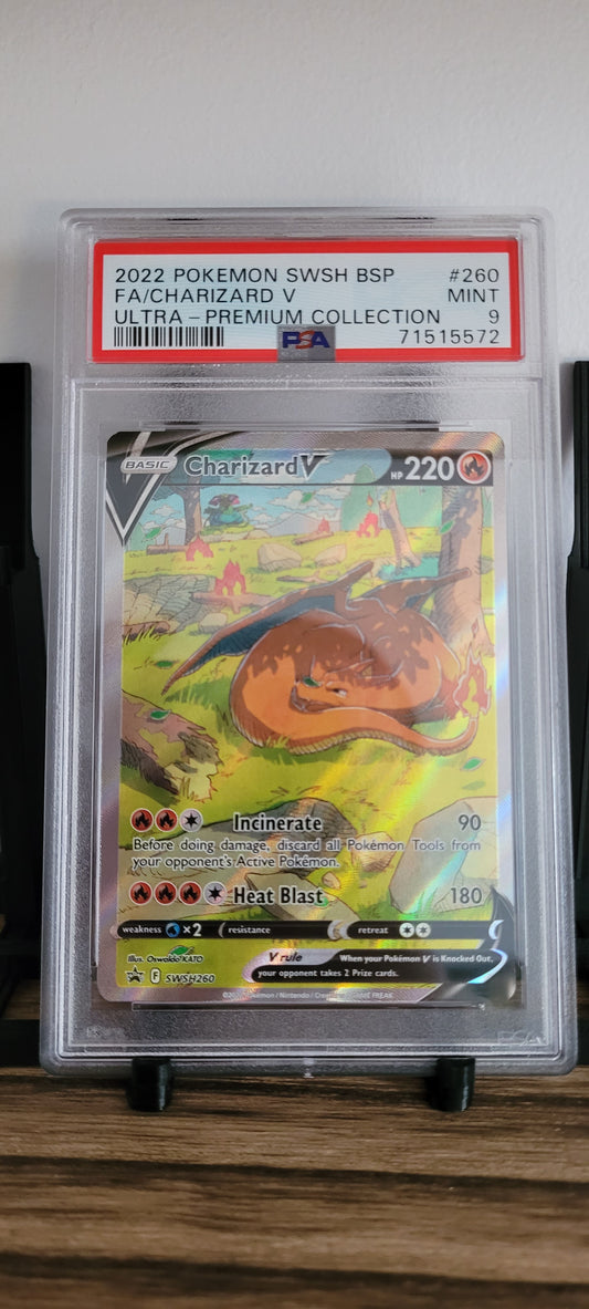 Charizard V - SWSH260 - Alternate Art Promo PSA 9.