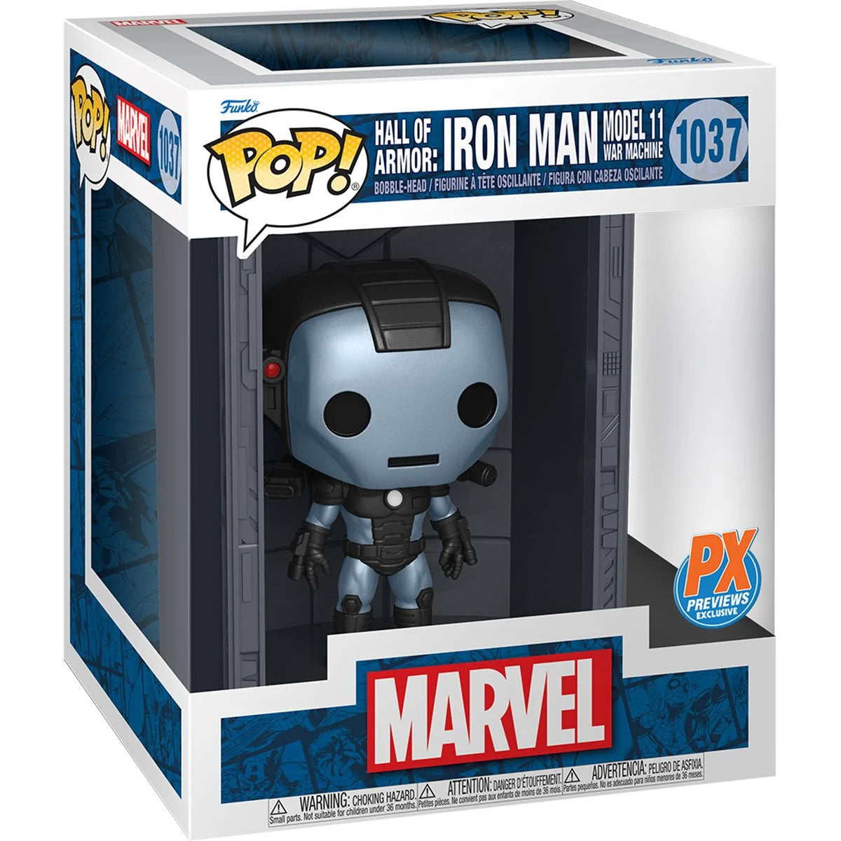 Marvel Iron Man Hall of Armor Mdl. 11 Dlx. Pop! Figure - PX Exclusive