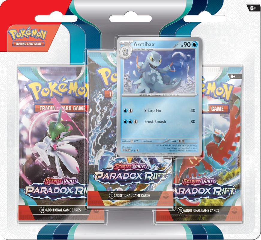 Pokemon SV4 Paradox Rift 3pk Blister