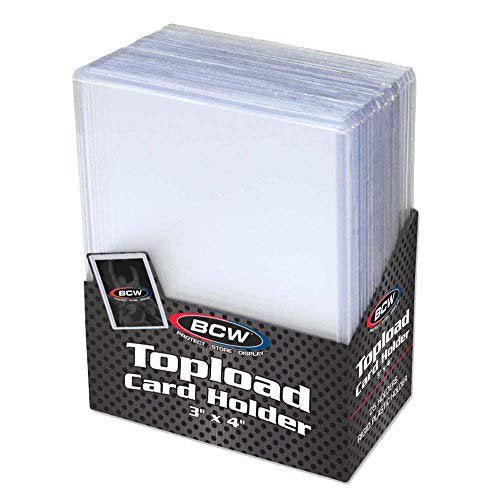 BCW - 35PT TOPLOADER - 3 X 4 STANDARD CARD HOLDER