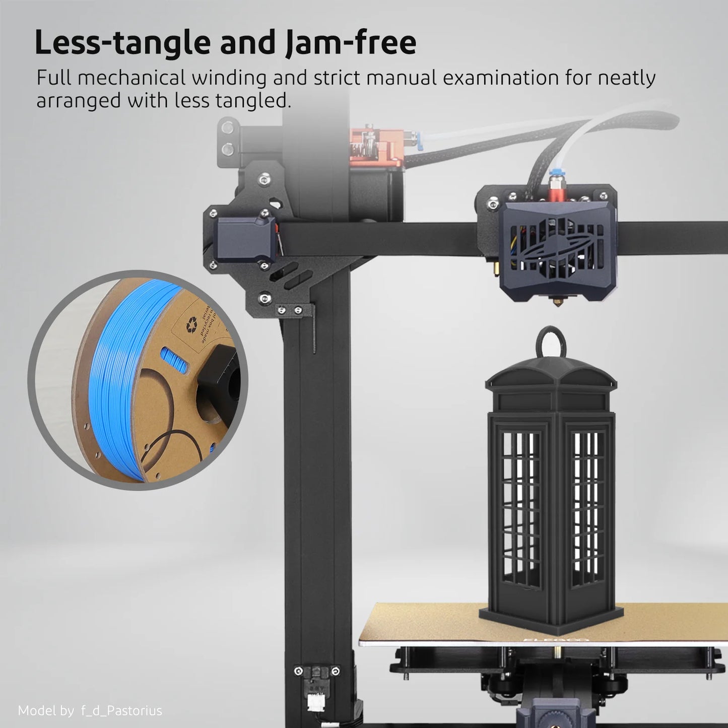 ELEGOO PLA Filaments for FDM 3D Printers (1KG) 