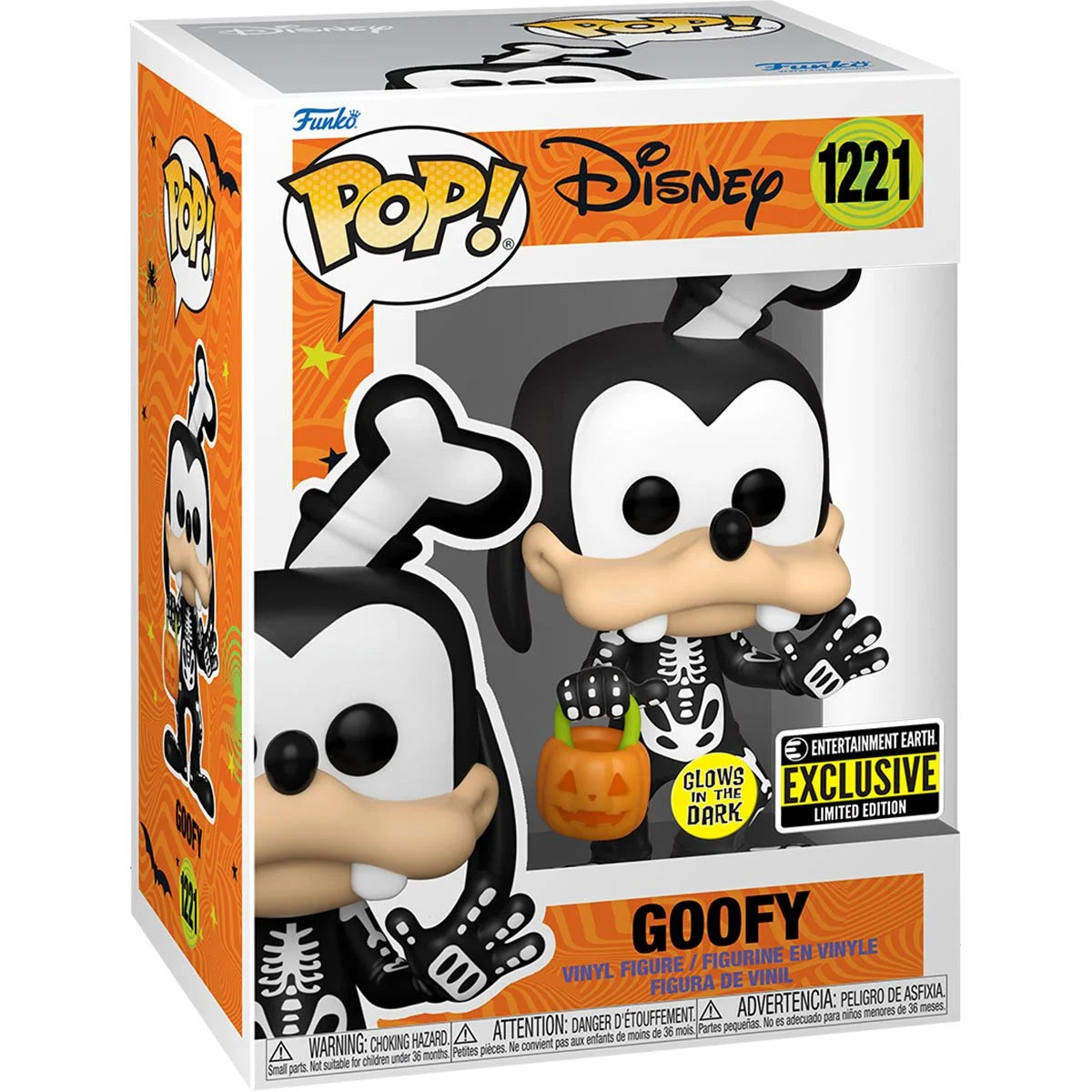 Disney Skeleton Goofy GITD #1221 Pop! Vinyl Figure - EE Exclusive