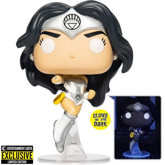 Wonder Woman 80th White Lantern GITD #423 Pop! Vinyl - EE Exclusive