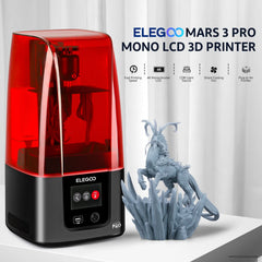ELEGOO Mars 3 Pro mSLA Resin 3D Printer with 4K Mono LCD